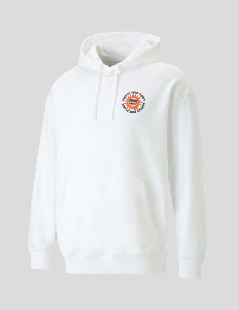 Sudadeira PUMA downtown graphic hoodie puma white